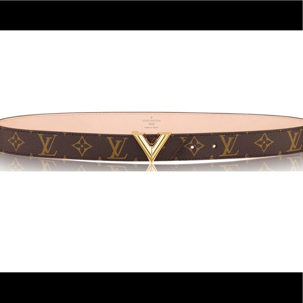 Louis Vuitton Essential V Belt 30MM Sz 80 NEW $765